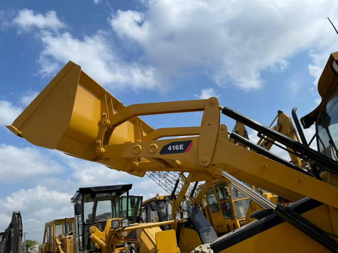 Tractopelle Used backhoe CAT416E digger machine for sale: photos 9
