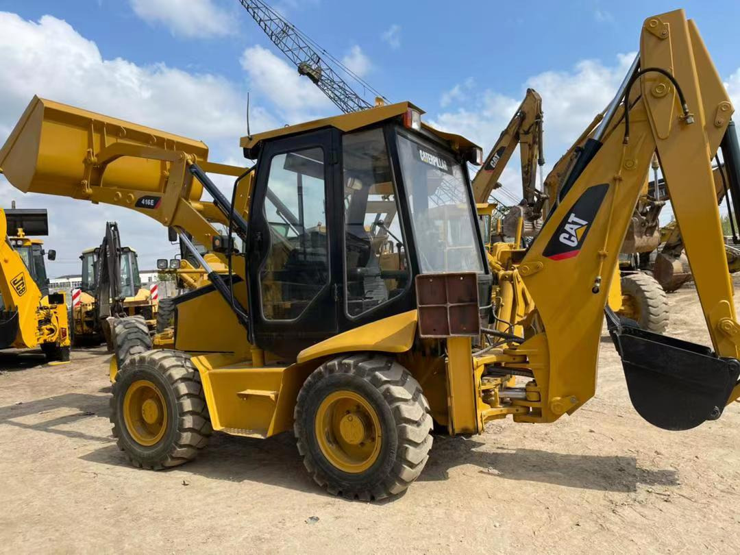 Tractopelle Used backhoe CAT416E digger machine for sale: photos 10