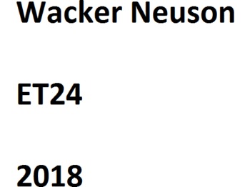 Mini pelle Wacker Neuson ET 24: photos 1