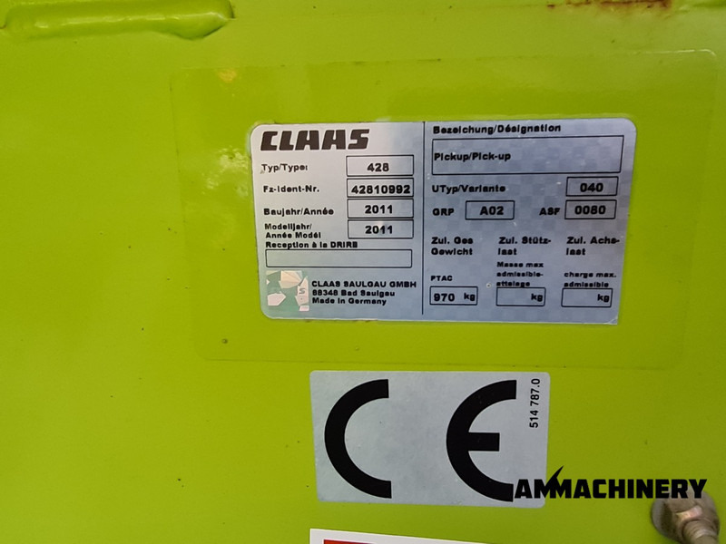 Accessoire aux ensileuses Claas PU300HD