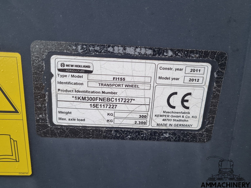 Accessoire aux ensileuses New Holland 750SFI support wheel