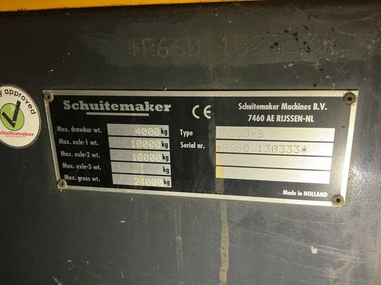 Autochargeuse Schuitemaker Rapide 660