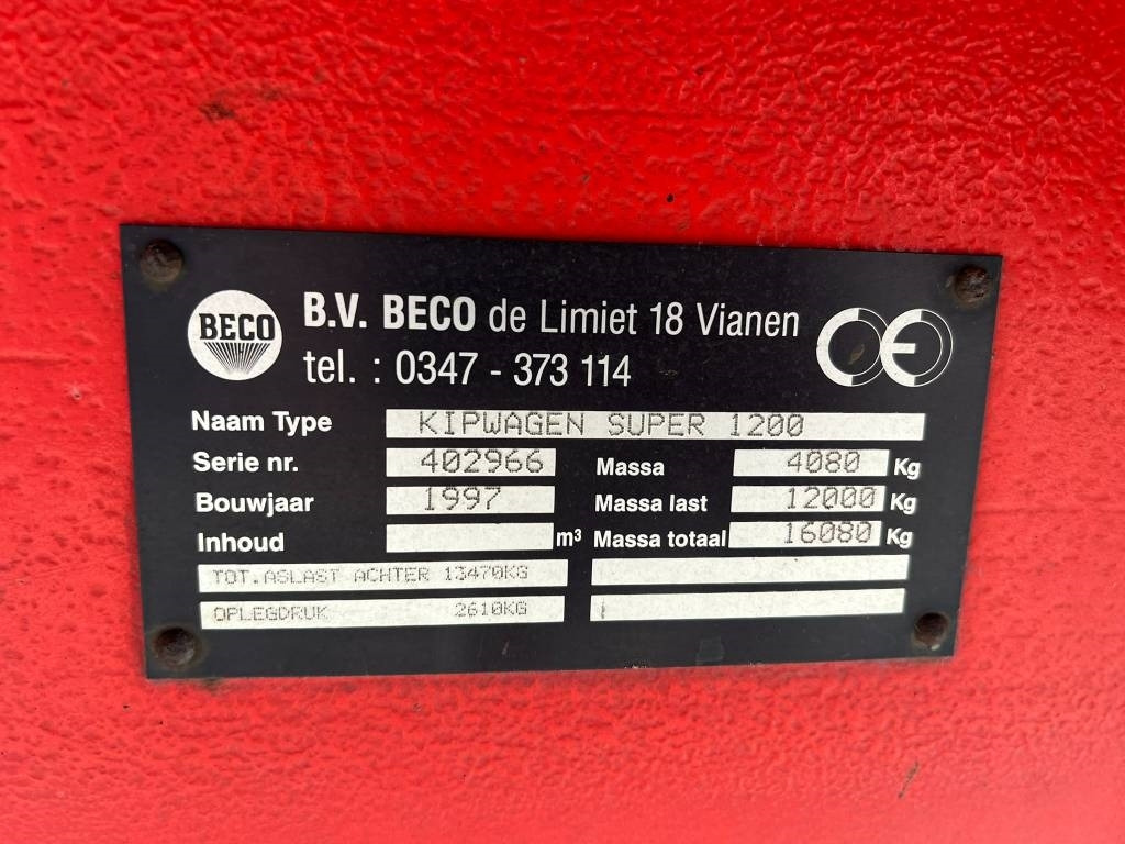 Benne agricole Beco Super 1200