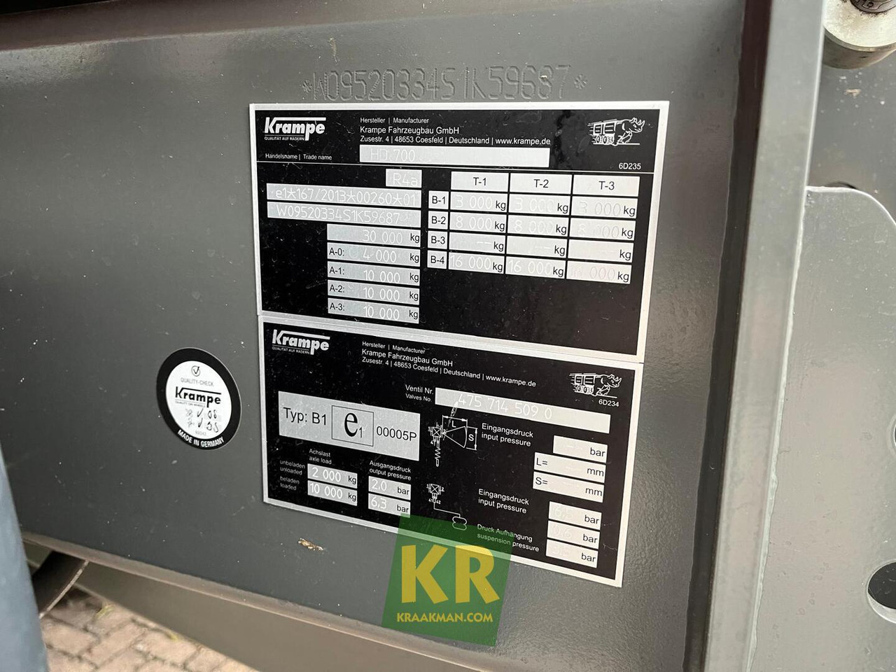 Benne agricole Krampe HD700