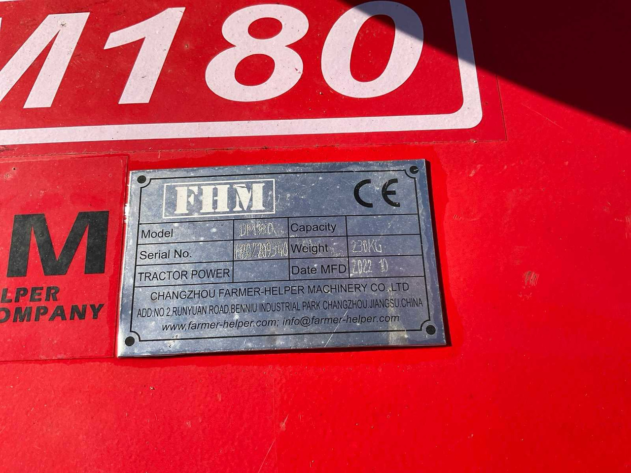 Broyeur/ Épareuse FHM DM180