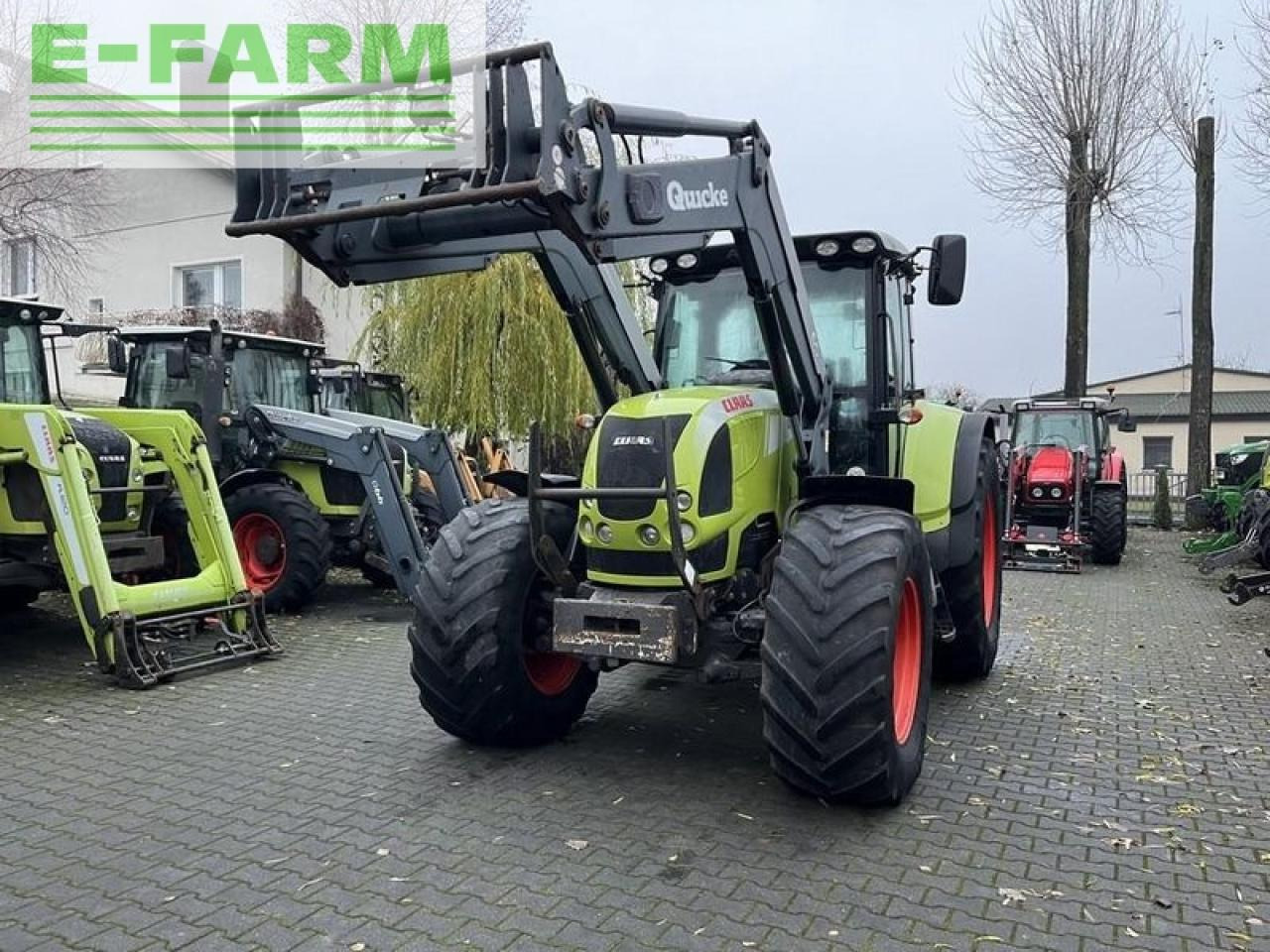 Tracteur agricole CLAAS arion 640 cis + quicke q65: photos 2
