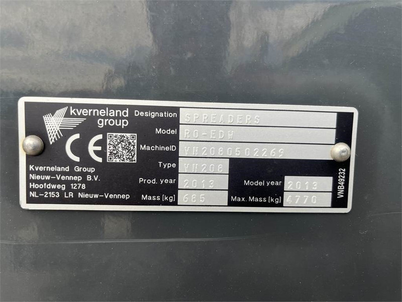 Distributeur d'engrais Vicon RO-EDW 1500