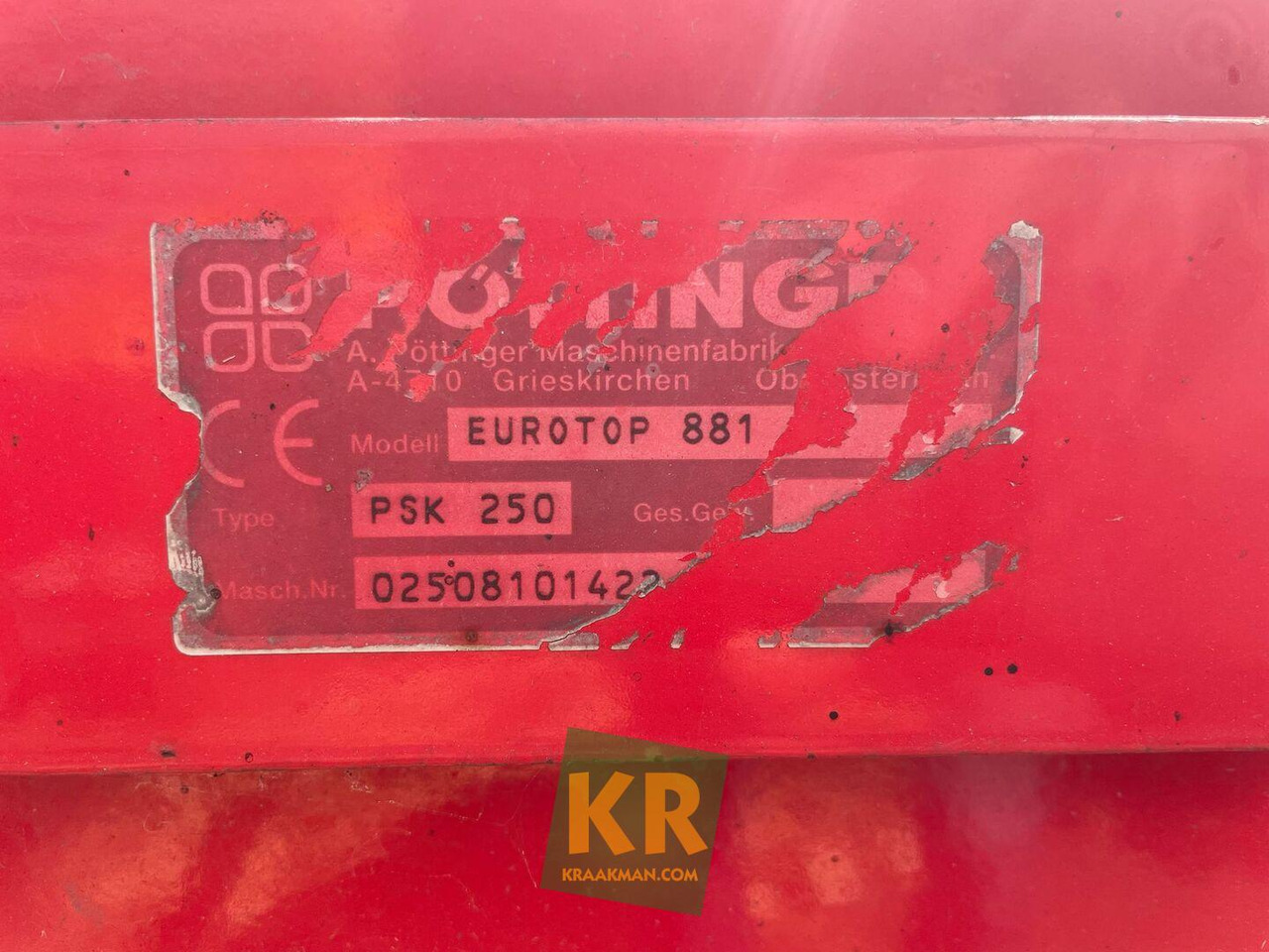 Faneuse 881A Pottinger