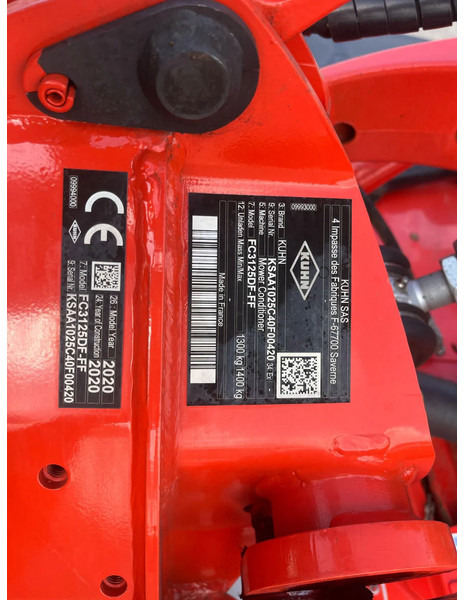 Faucheuse Kuhn FC 3115 D - FF & Fc 3125F-FF maai setje kuhn