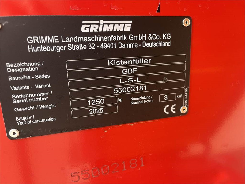 Machine agricole Grimme GBF LSL