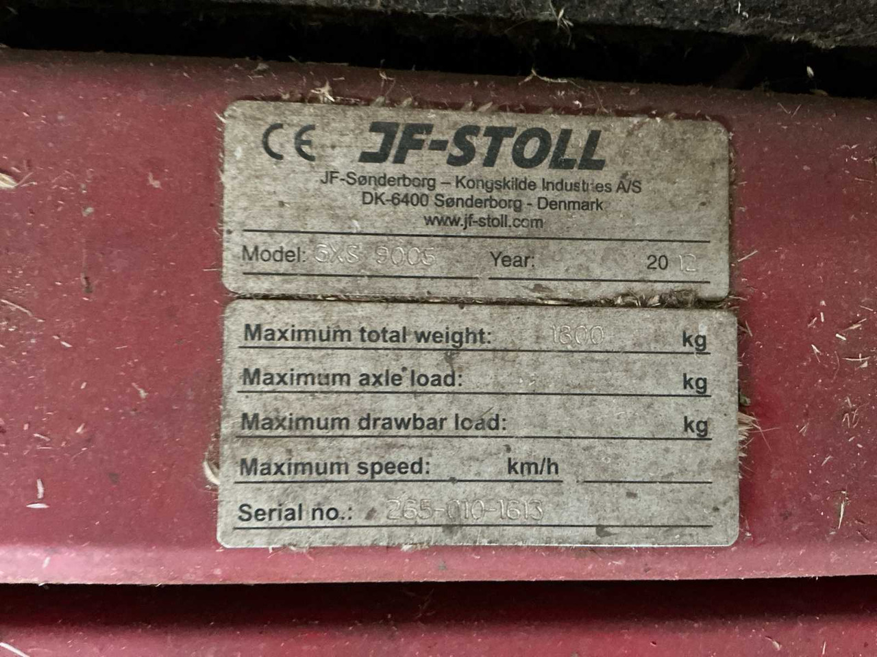 Machine agricole JF-STOLL GXS 9005