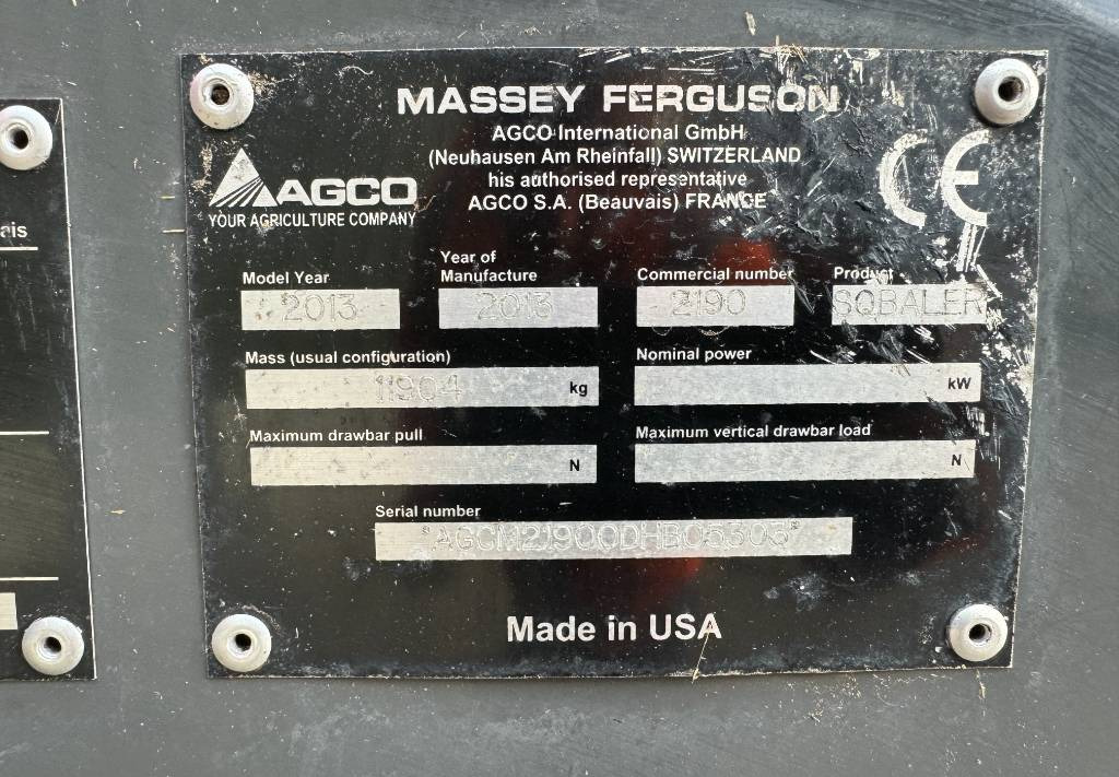Massey Ferguson 2190  en leasing Massey Ferguson 2190: photos 17