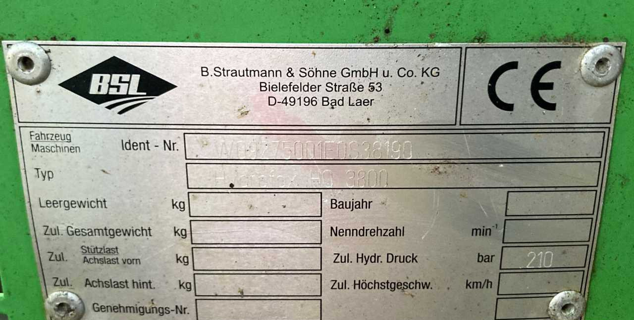 Matériel d'ensilage Strautmann HQ 3800 kuilsnijder voermachines