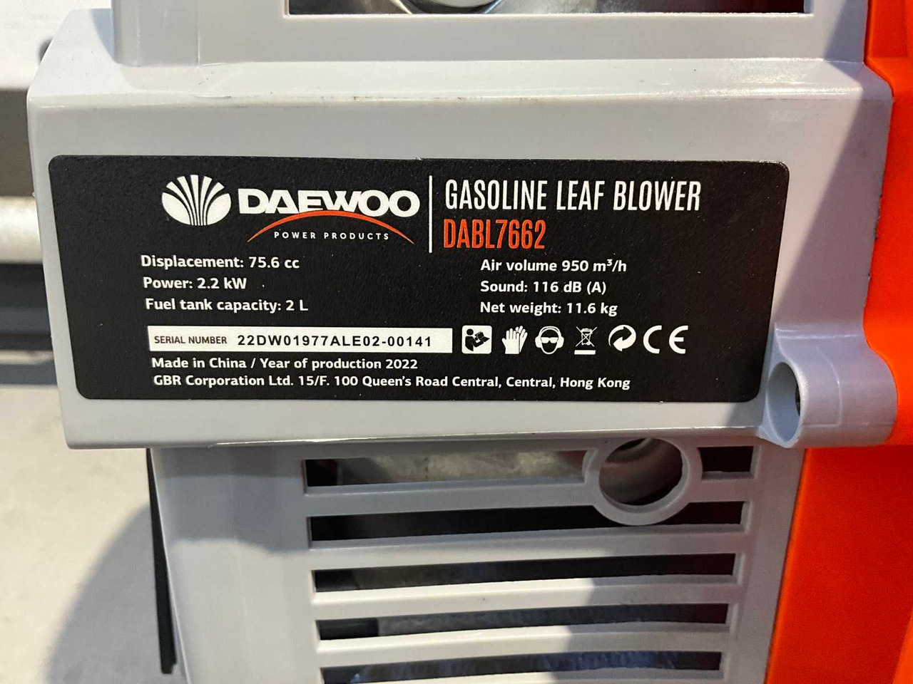 Matériel de jardinage Daewoo DABL7662