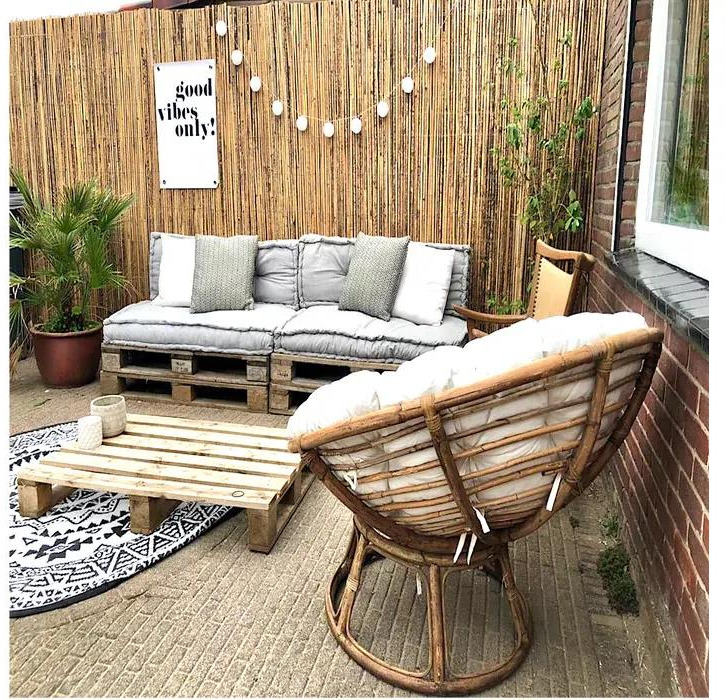 Matériel de jardinage Erfafscheiding Bamboe matten