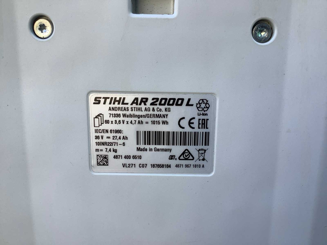 Matériel de jardinage Stihl AR2000 L