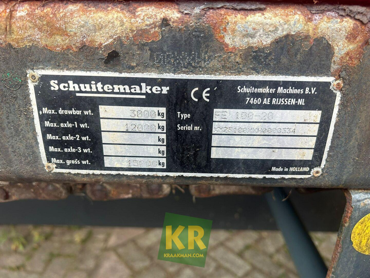 Mélangeuse Feedo 100-20 voerwagen Schuitemaker