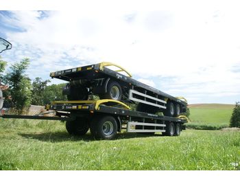 Remorque plateau agricole neuf Metal-Fach T009 Ballenwagen Ballentransportanhänger: photos 1