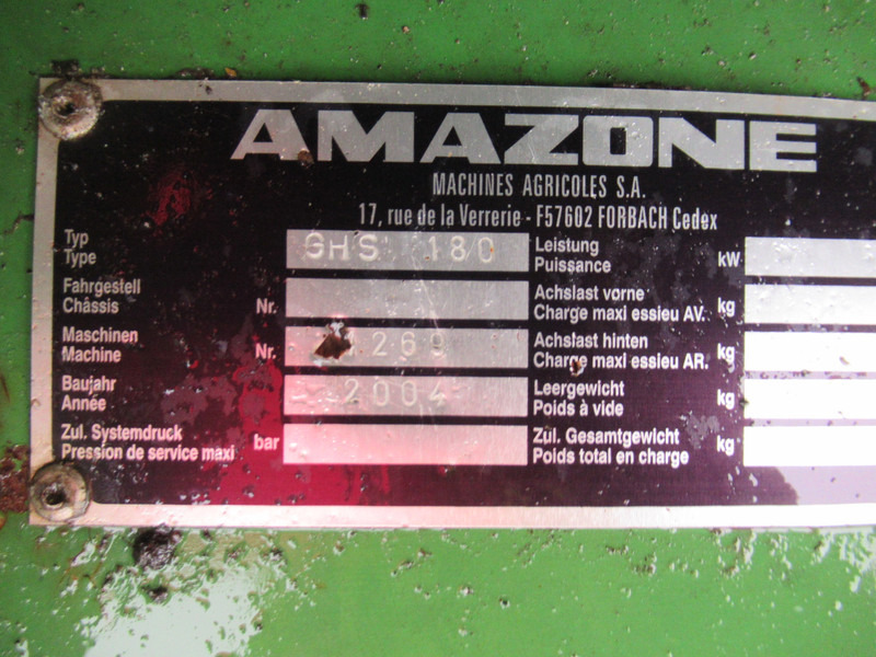 Motoculteur Amazone GHS 180 Verticuteer, Klepel, Zuig opraap combinatie