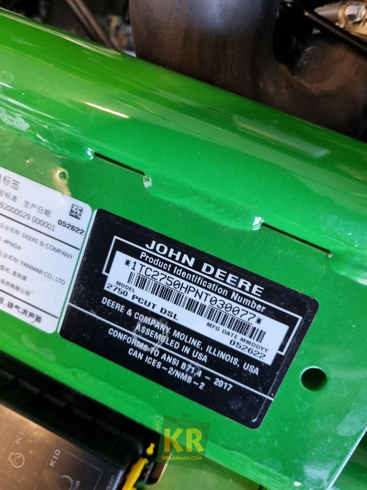 Motofaucheuse John Deere 2750 precisioncut Greenmaaier