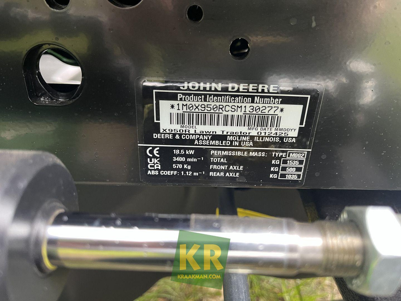 Motofaucheuse John Deere X950R