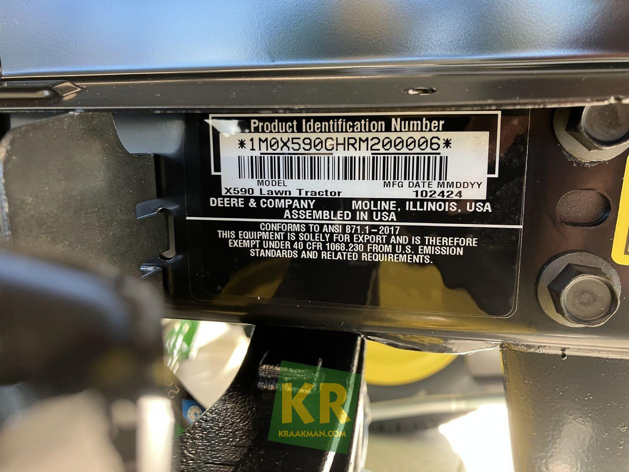 Motofaucheuse X590 John Deere