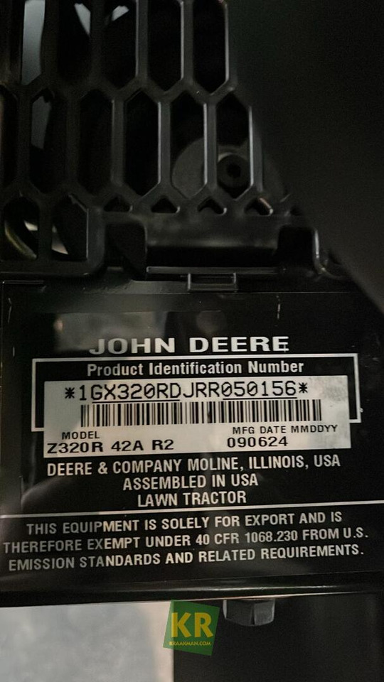 Motofaucheuse Z320R John Deere