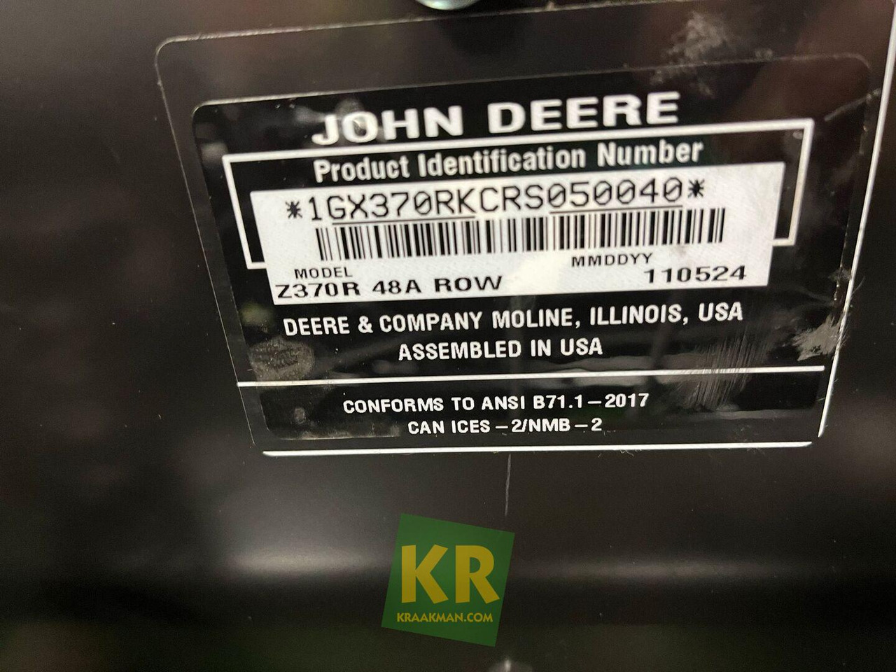 Motofaucheuse Z370R ELECTRIC John Deere