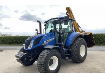 Tracteur agricole New Holland T5.120 with Bomford Kestrel Evo S: photos 1