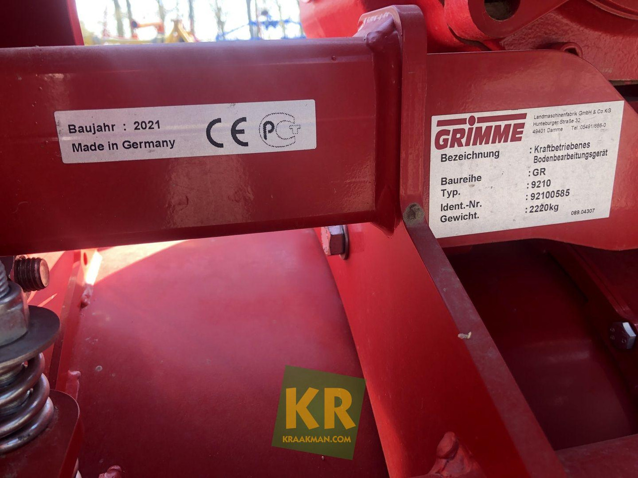 Outils du sol Grimme GR 9210