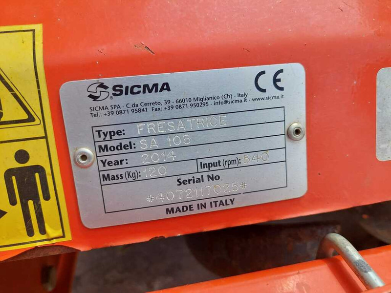 Outils du sol Sicma SA 105