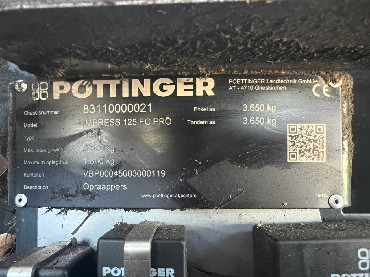 Presse à balles rondes Pöttinger Impress 125FC Pro