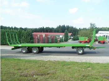 Remorque plateau agricole neuf Pronar Ballenwagen TO 26 M, 18 t., Druckluft, 3-achser: photos 1