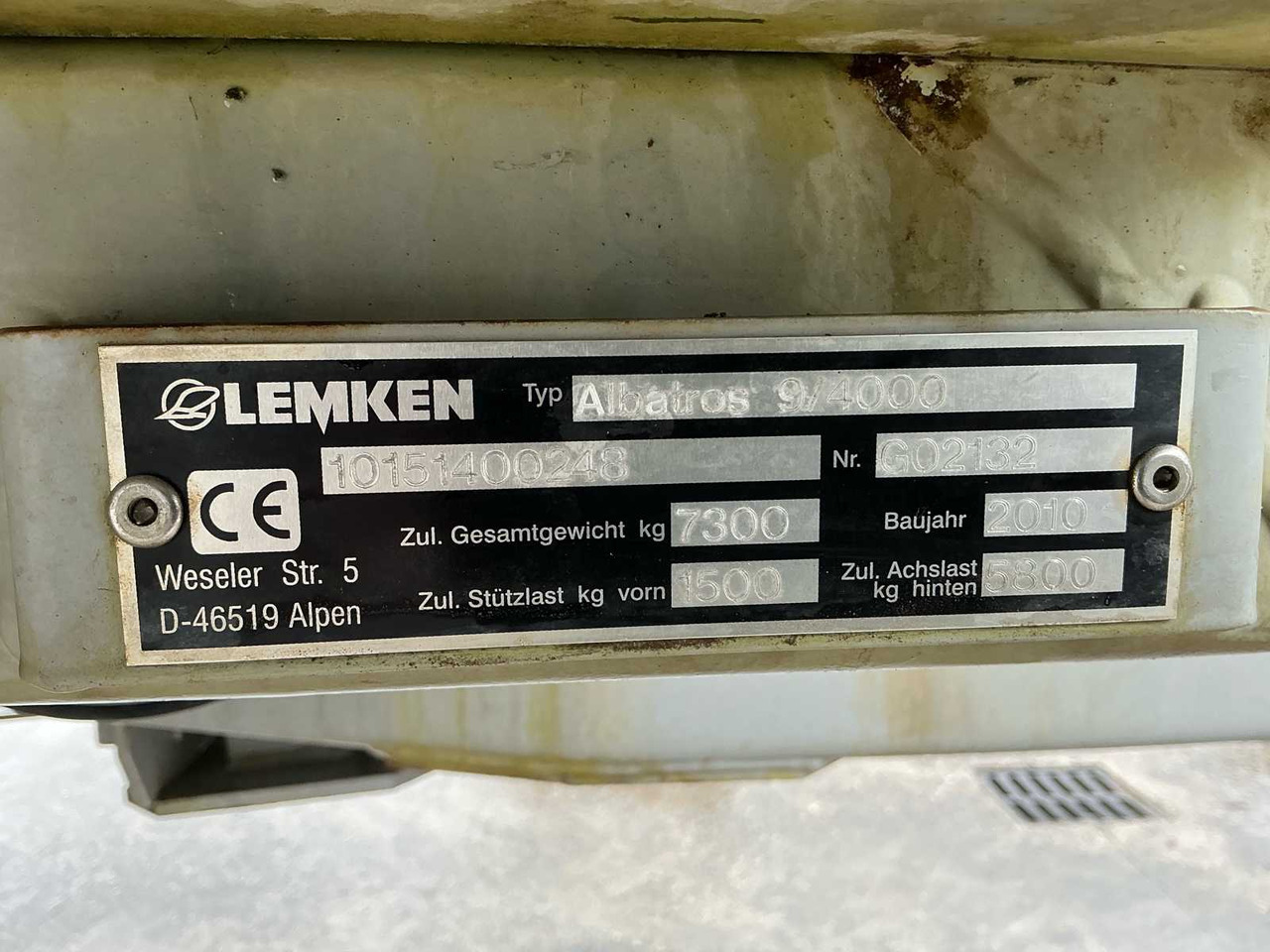 Pulvérisateur Lemken Albatros 9/4000