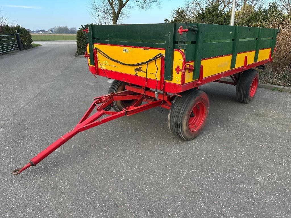 Remorque agricole Miedema landbouwwagen vierwielige wagen schamelwagen