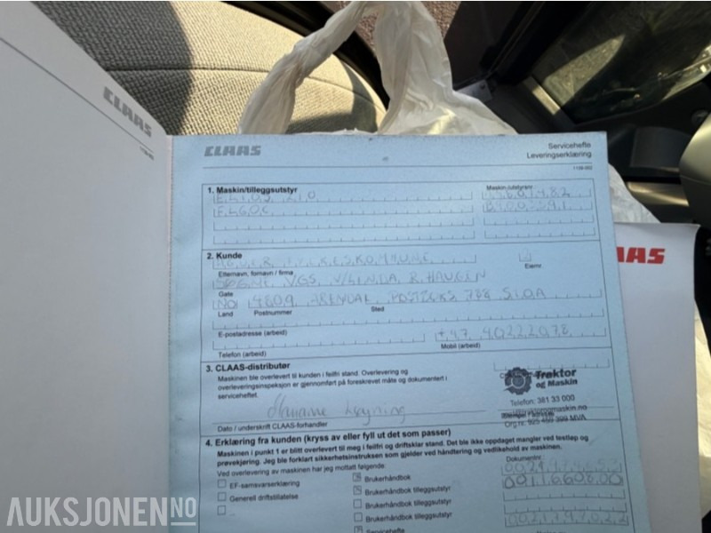 Tracteur agricole 2021 Claas Elios 210 traktor - 75HK - Tellefsdal VPL 27 plog