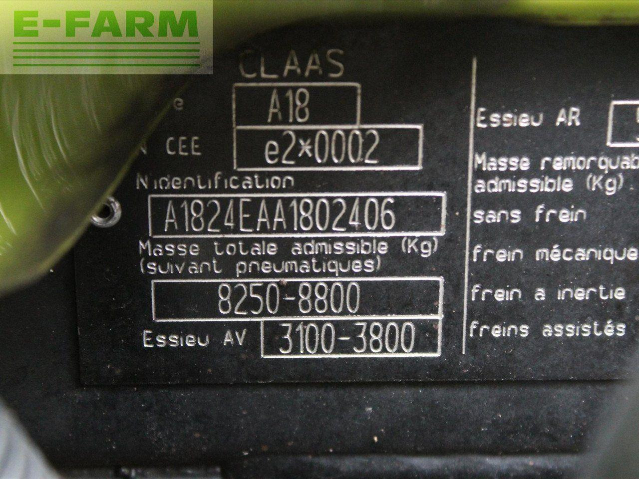 Tracteur agricole CLAAS ARION 530