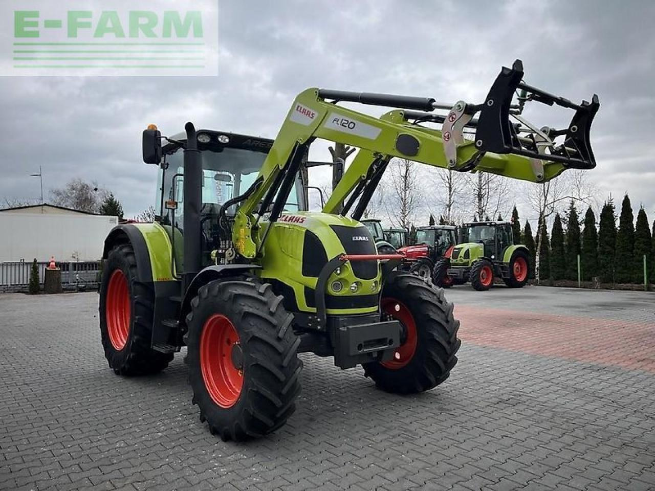 Tracteur agricole CLAAS ares 617 atz + claas fl120 ATZ