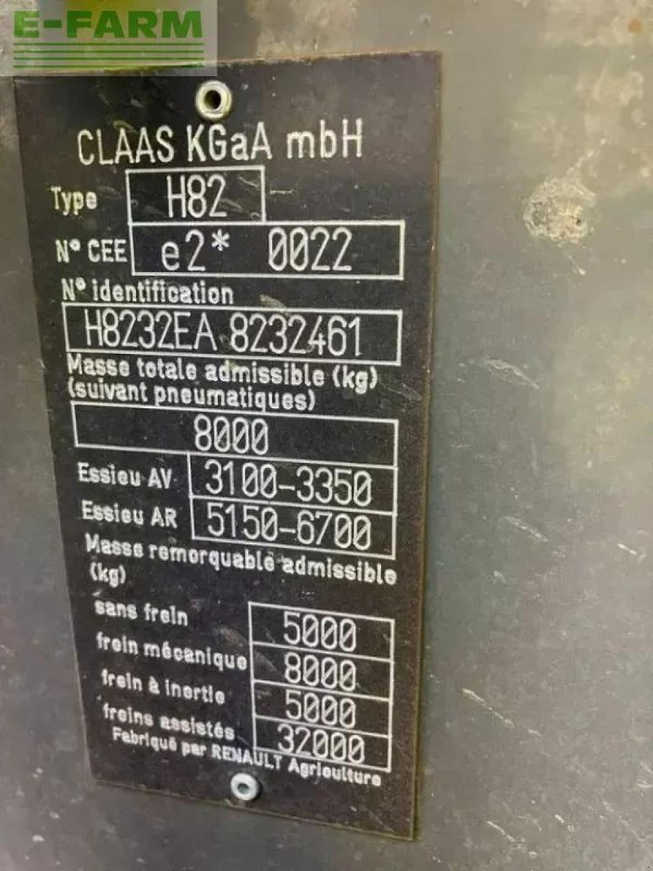Tracteur agricole CLAAS ares 656 rz RZ