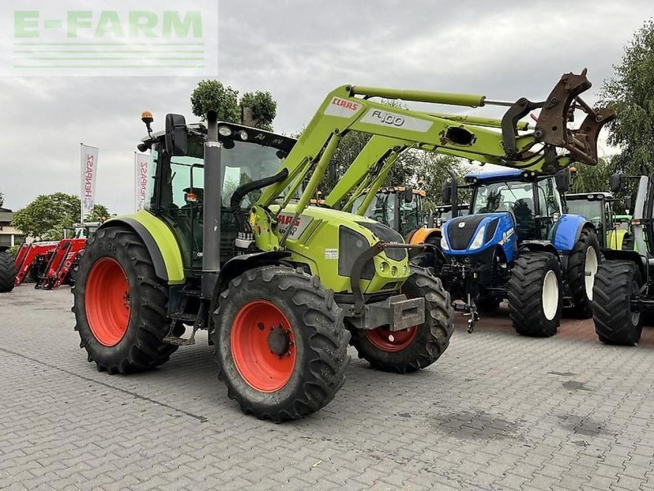 Tracteur agricole CLAAS arion 420 cis + claas fl100