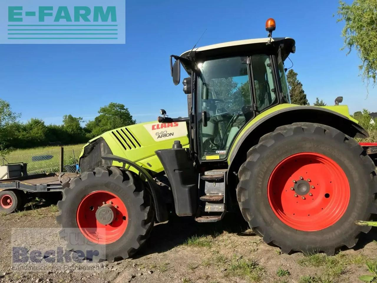 Tracteur agricole CLAAS arion 640 cebis