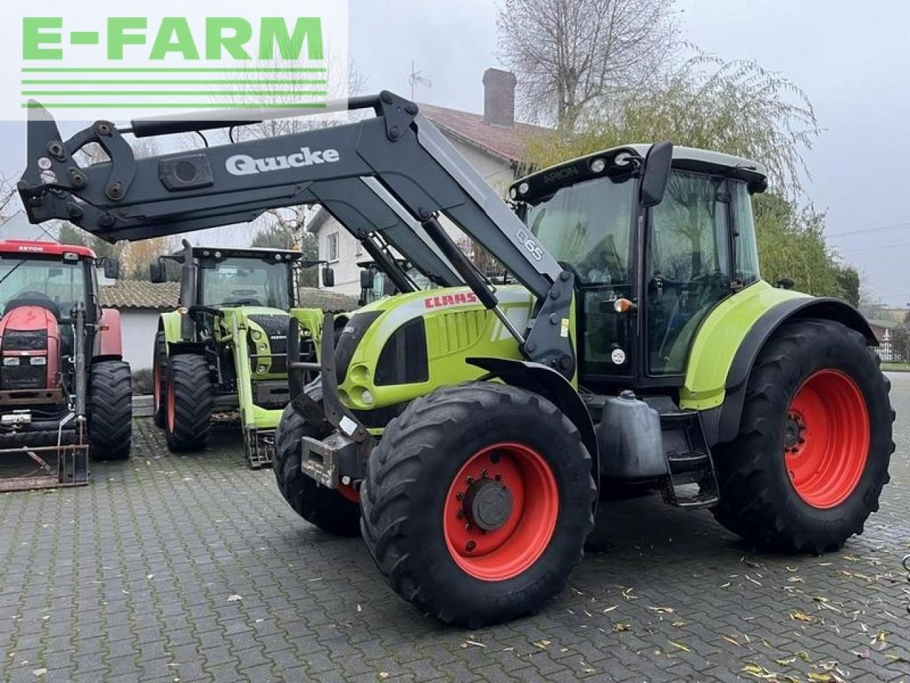 Tracteur agricole CLAAS arion 640 cis + quicke q65
