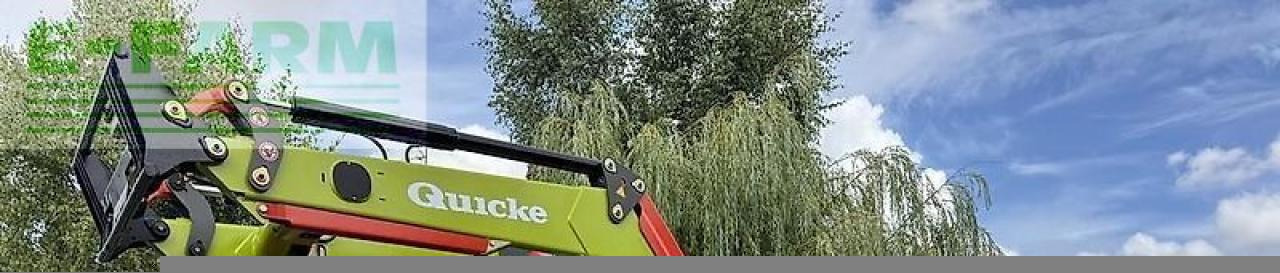 Tracteur agricole CLAAS arion 640 cis + quicke q65 CIS