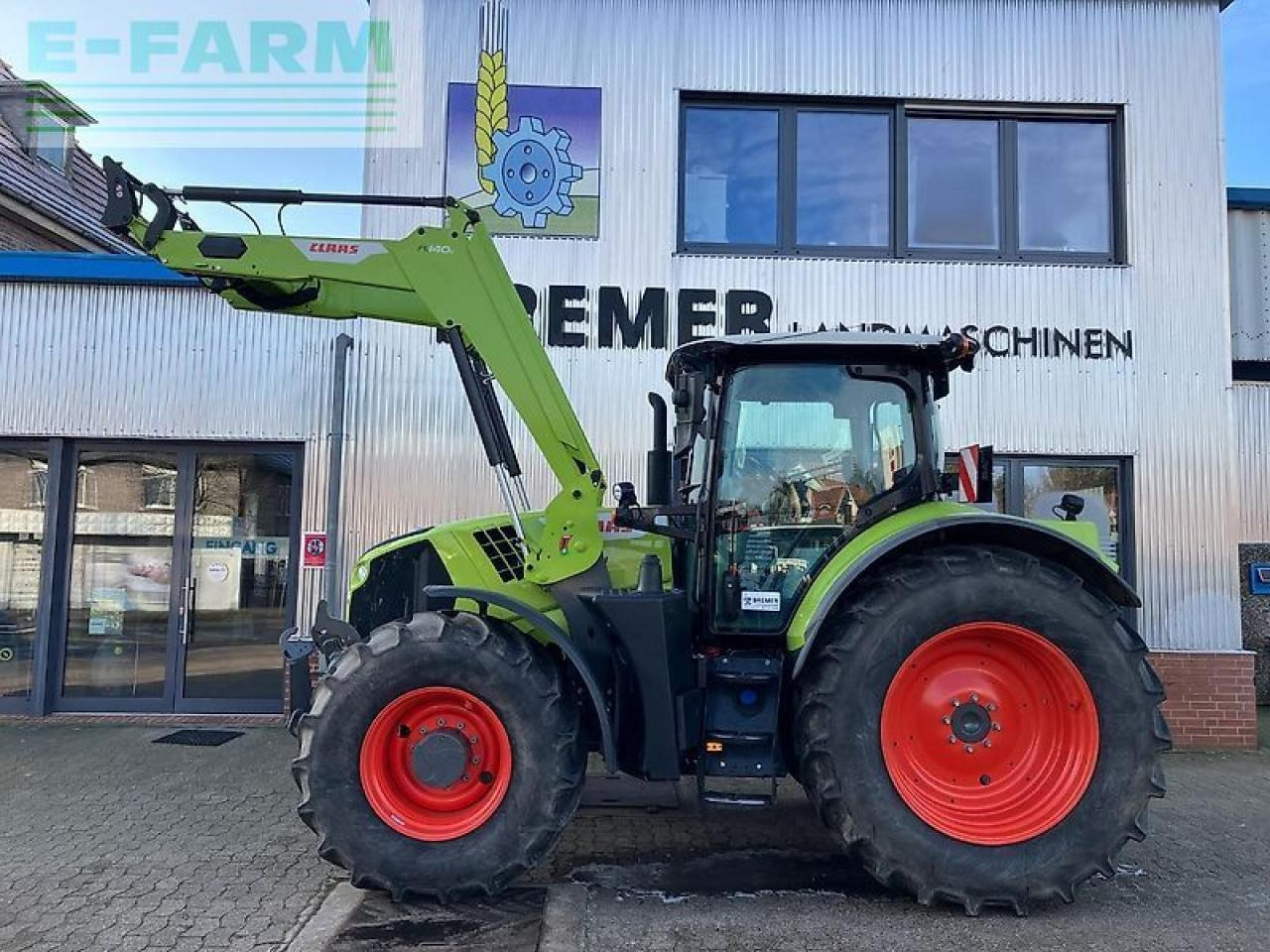 Tracteur agricole CLAAS arion 650 cis + fl140 CIS+
