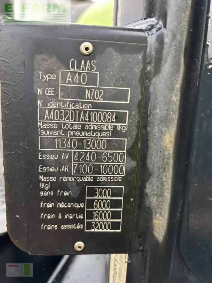 Tracteur agricole CLAAS axion 810 cmatic ( getriebe neu )