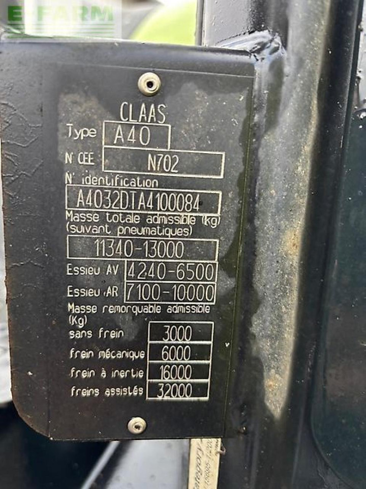 Tracteur agricole CLAAS axion 810 cmatic ( getriebe neu ) CMATIC