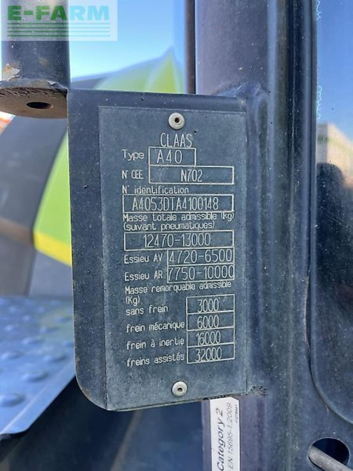 Tracteur agricole CLAAS axion 830 cmatic CMATIC