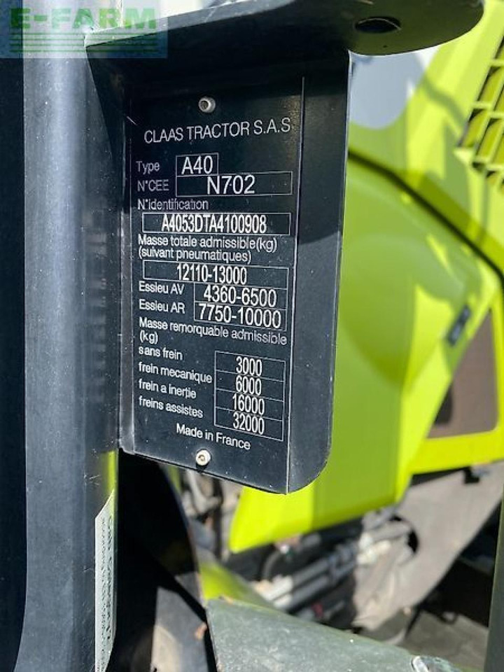 Tracteur agricole CLAAS axion 830 cmatic CMATIC