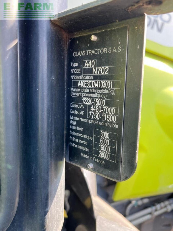 Tracteur agricole CLAAS axion 830 cmatic cebis, fkh CMATIC CEBIS