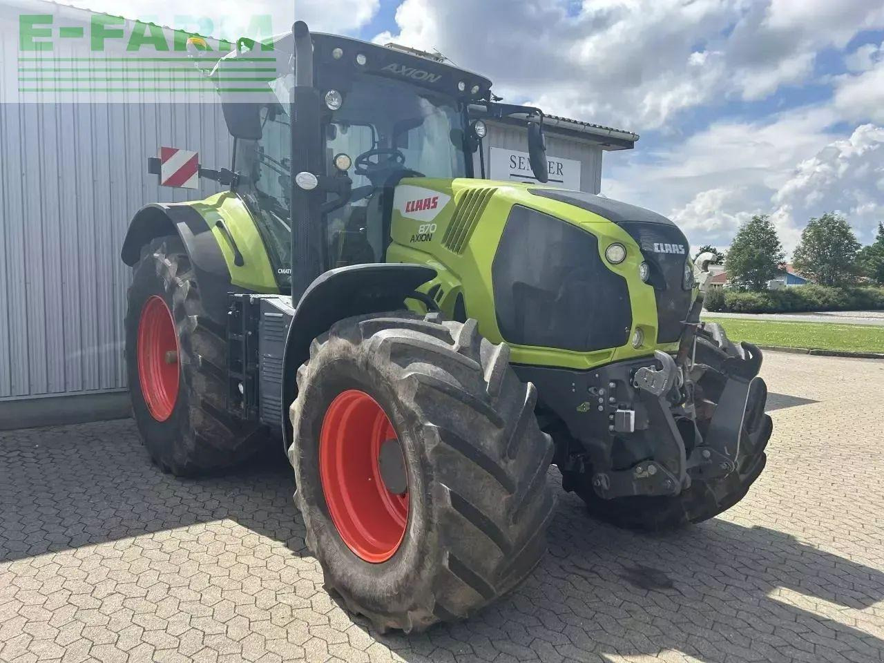 Tracteur agricole CLAAS axion 870